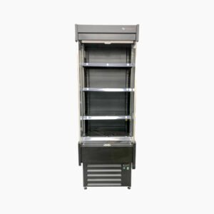 CORECO Refrigerated Display – Black Exterior and Interior with Glass Front Merchandising Design