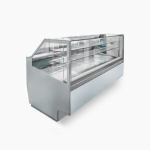 Clabo TRV4M0AA Refrigerated Cake Display – Elegant Glass Showcase for Pastry Presentation
