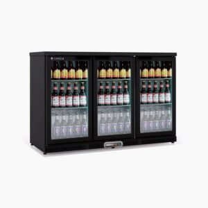 CORECO ERH-350-L Back Bar Cooler – 3 Door Beverage Display Refrigerator