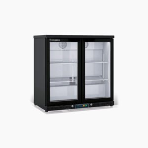 CORECO ERH-250-L Back-Bar Display Cooler – Double Door Beverage Refrigerator
