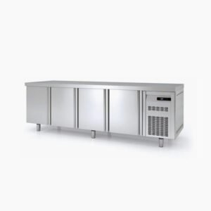 CORECO MRP-250P Refrigerated Counter with Back Splash – Stainless Steel Prep Station