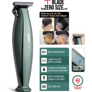 SANFORD Rechargeable Cordless Hair Trimmer for Precise Hair and Beard Styling