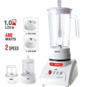 SANFORD 1.0L Blender with High-Speed Motor and Spill-Proof Lid