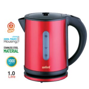 SANFORD 1.0L Electric Kettle with Travel-Friendly Design and Quick Boil