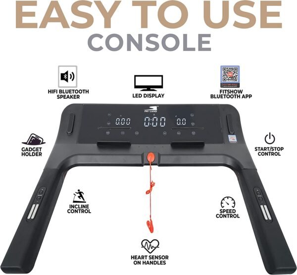 Sky Land Foldable Treadmill Combo Offer – Home Fitness Running Machine With 4HP Peak Motor - Image 4