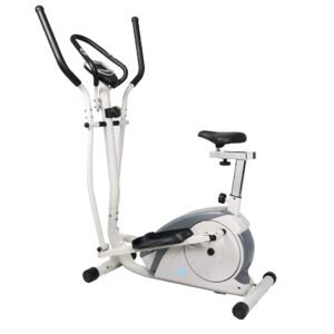 Sky Land Magnetic Elliptical Cross Trainer – White Fitness Machine For Low Impact Cardio Training