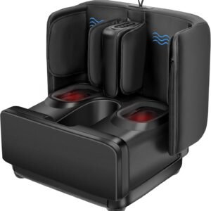 Sky Land 2-In-1 Foot And Calf Massager With Heat, Compression, Shiatsu, And Vibration Features