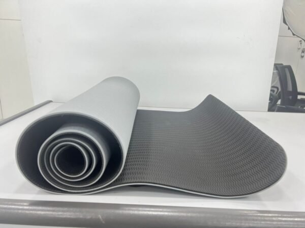 Sky Land Anti-Slip TPE Yoga Mat With Cushioned Surface In Gray-Black For Comfortable Workout - Image 2